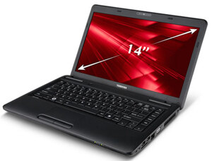 Laptop Toshiba Satellite C640-1042U (PSC02L-00X00E) - Intel Pentium Dual Core P6300, 1GB RAM, 320GB HDD, Intel HD GMA, 14 inch