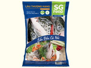 Lẩu đầu cá hồi SG Food khay 500g