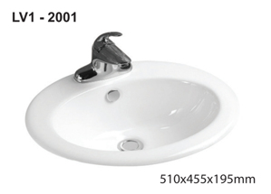 Lavabo âm bàn cao cấp LV-2001