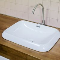 Chậu Lavabo đặt dương vành Basic BSA 505