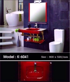 Lavabo kiếng Việt Mỹ K.6041