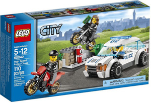 Bộ xếp hình Cuộc rượt đuổi tốc độ High Speed Police Chase Lego City 60042