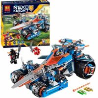 Lego khối lắp ráp nexo knights 10488 phi cơ phóng gươm và xe của clay