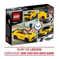 Lego Speed Champions 75870 - Xe Đua Chevrolet Corvette Z06