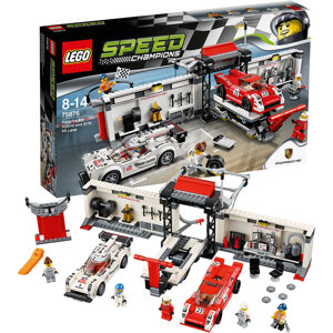 Lego Speed Champions 75876 - Xe Đua Porsche 919 Hybrid Và Xe Đua 917K Pit Lane