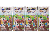 Lốc 4 hộp sữa tiệt trùng socola Nuvita 180ml