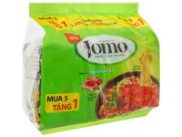 Lốc 6 gói mì Jomo vị tôm chua cay 80g