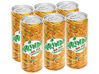 Lốc 6 lon nước ngọt Mirinda đá me 330ml