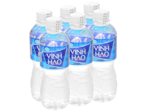 Lốc 6 nước khoáng Vĩnh Hảo chai 350ml