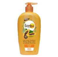 Lotion dưỡng da tinh chất đu đủ dưỡng trắng căng da Lovea Toning Body Lotion With Papaya 95% Nat 500ml