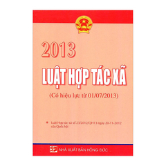 Luật Hợp Tác Xã 2013