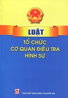 Luật tổ chức cơ quan điều tra hình sự