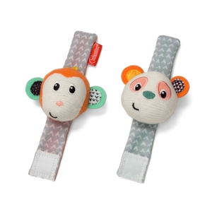 Lục lạc đeo tay chân gấu Panda và bạn Khỉ Infantino 206892