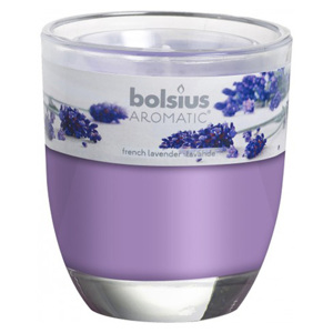 Ly nến thơm Bolsius French Lavender BOL7709 - 295g (Hoa oải hương)