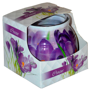 Ly nến thơm tinh dầu Admit Crocus 85g QT01892 - hoa nghệ tây