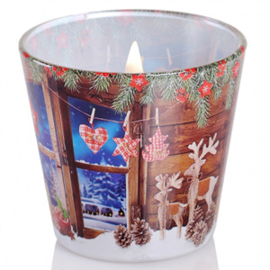 Ly nến thơm tinh dầu Bartek Charming Christmas 115g QT028491 - bánh táo nướng