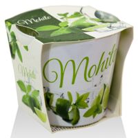 Ly nến thơm tinh dầu Bartek Mohito 115g QT028230 - hương bạc hà