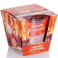 Ly nến thơm tinh dầu Bartek Warm Evening 115g QT02788 - quế, hồi, cam đỏ