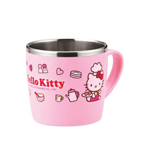 Ly uống nước có quai bằng thép không gỉ Hello Kitty Lock&Lock LKT477