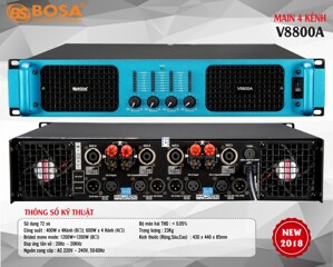 Main đẩy 4 kênh BOSA V-8800A