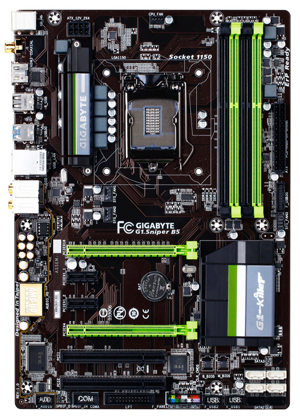 Bo mạch chủ - Mainboard Gigabyte G1.Sniper B5 - Socket 1150, Intel B85, 4 x DIMM, Max 32GB, DDR3