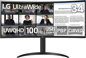 Màn hình máy tính LG UltraWide 34WR55QC-B - 34 inch