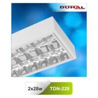 Máng đèn phản quang gắn nổi T5 2x28W Duhal TDN-228