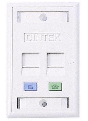 Mặt nạ 2 port Dintek Wallplate (1303-11031)