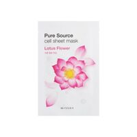 Mặt Nạ Chiết Xuất Hoa Sen Missha Pure Source Cell Sheet Mask