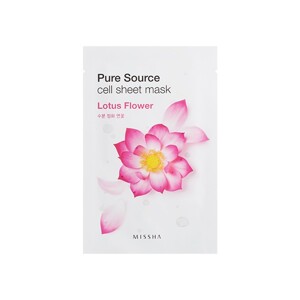 Mặt Nạ Chiết Xuất Hoa Sen Missha Pure Source Cell Sheet Mask