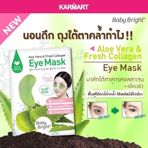 Mặt nạ đắp mắt Aloe Vera & Fresh Collagen Eye Mask Baby Bright Karmart