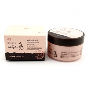 Mặt nạ đất núi lửa làm sạch sâu Jeju Volcanic Soil Deep Pore Pack TFS