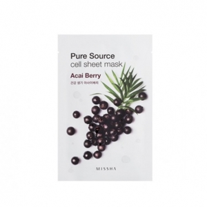 Mặt Nạ Dâu Rừng Missha Pure Source Cell Sheet Mask - Acai Berry