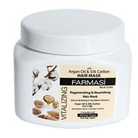 Mặt Nạ Dưỡng Tóc Chiết Xuất Dầu Argan & Tơ Tằm Farmasi Vitalizing Hair Mask (500ml)