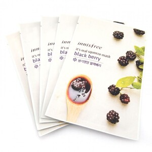 Mặt nạ giấy Innisfree It's Real Squeeze Mask Black Berry