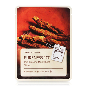 Mặt nạ hồng sâm Tonymoly Pureness 100 Red Ginseng Mask Sheet Shine 21ml