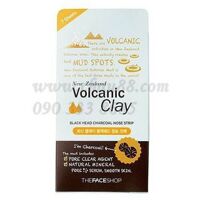 Mặt nạ lột mụn đầu đen Volcanic Clay Black Head Charcoal Nose Strip