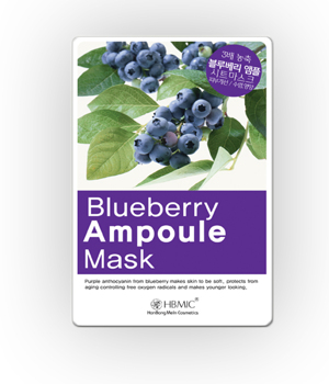 Mặt nạ tinh chất việt quất chống lão hóa HBMIC Blueberry Ampoule Mask 25ml