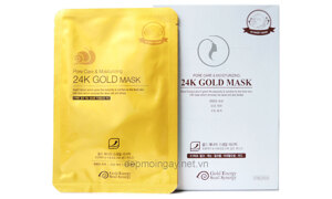 Mặt nạ vàng 24K Gold Mask Pore Care Moisturizing (10 miếng)