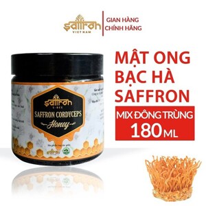 Mật ong bạc hà đông trùng hạ thảo nhụy hoa nghệ tây Saffron Cordyceps Hone 180ml