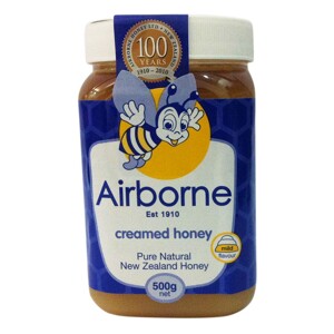 Mật ong kem Airborne Creamed Honey - hộp 500g