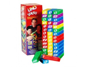 Game rút thanh nhựa Uno Stacko Mattel 42468