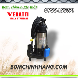 Máy bơm chìm nước thải có phao Veratti VRM22-13-0.75FD 750W