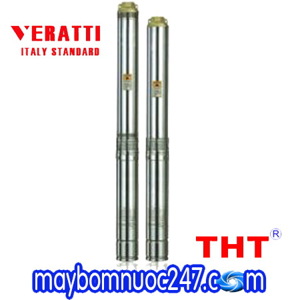 Máy bơm hỏa tiễn 3 inch Veratti 3SDM2.5/20-0.75 1 HP