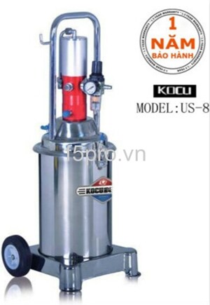 Máy bơm mỡ khí nén inox Kocu US-8 12 lít