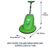 Máy đánh bóng sàn công nghiệp Super Clean SC 1500