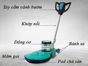 Máy đánh bóng sàn tay cánh bướm Kungfu Clean KF-1500