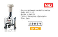 Máy đóng 8 số tự động Max N-807