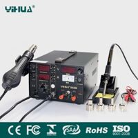 Máy hàn khò chỉnh nhiệt cấp nguồn 15V 1A Yihua YH-853D