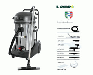 Máy hút bụi khô & ướt Lavor Domus IF-03 - 78 lít, 2000W